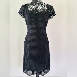 Vintage Milly black eyelet crocheted summer dress